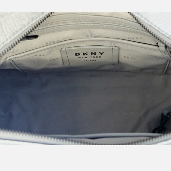 DKNY Elizabeth Mastrotto Silver Leather Satchel - Picture 3 of 7